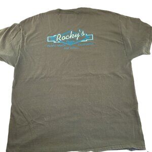 Rocky's Crown Pub T-Shirt Men's XL Pacific Beach San Diego Ca Hanes Beefy T